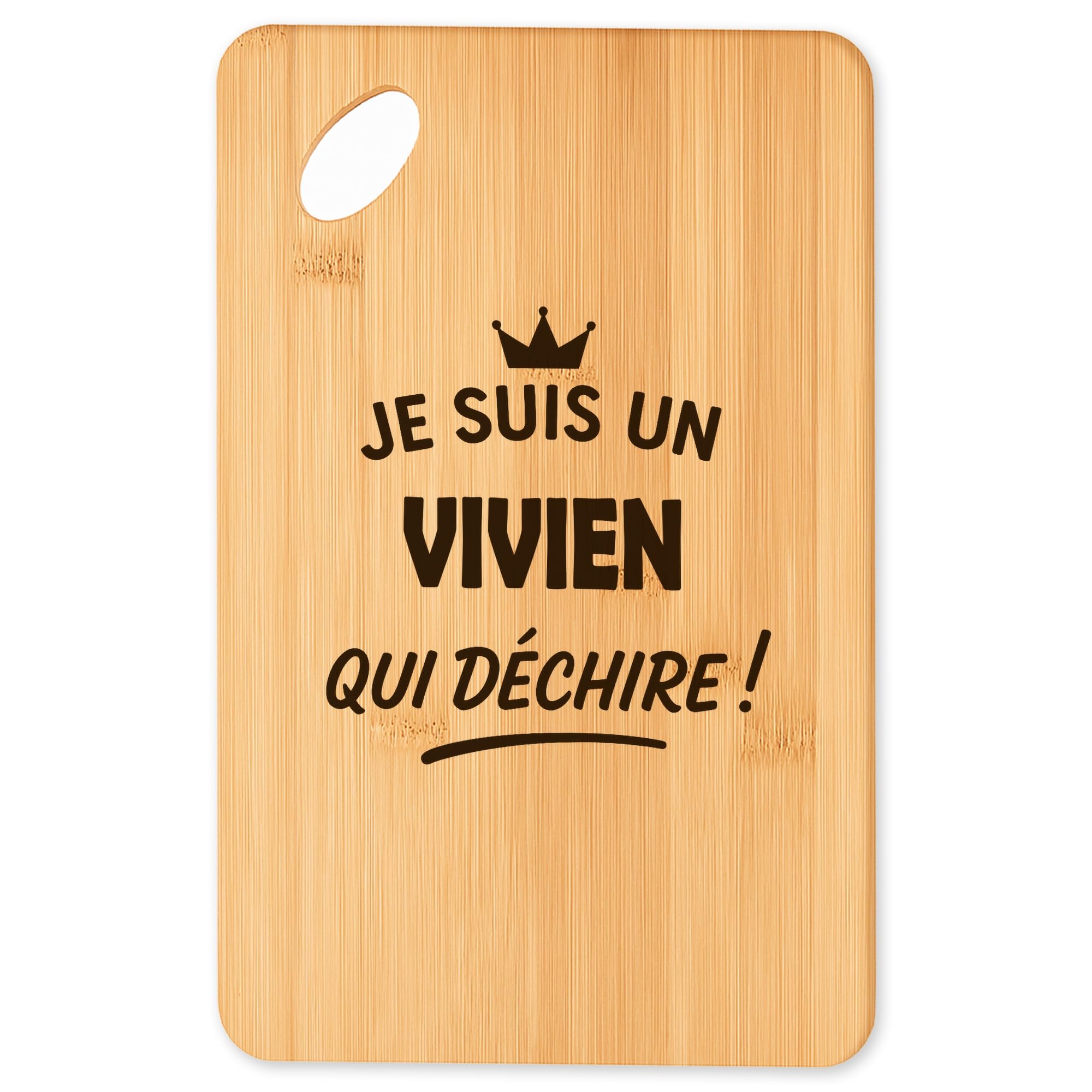 Planche à découper Vivien le plateau apéro en bambou idéal pour vos barbecues