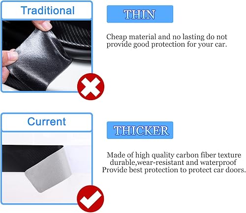 Miniatura 3 de 4PS para Mazda CX5 - Protector de umbral de puerta, de cuero de fibra de carbono, para Mazda CX-5, accesorios para Mazda CX5 2019 2021 2022 2023