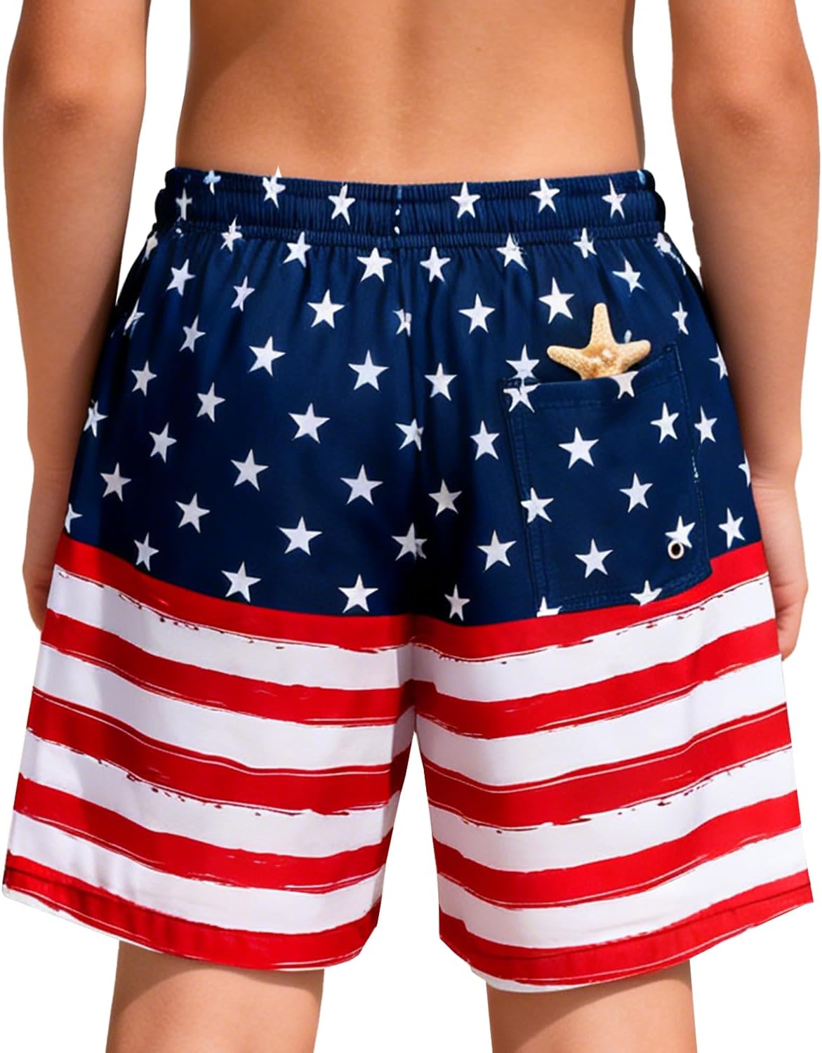 Boys Swim Trunks with Compression Liner Boxer Brief Liner Anti Chafe Swim Shorts for Kids Quick Dry Bathing Suit