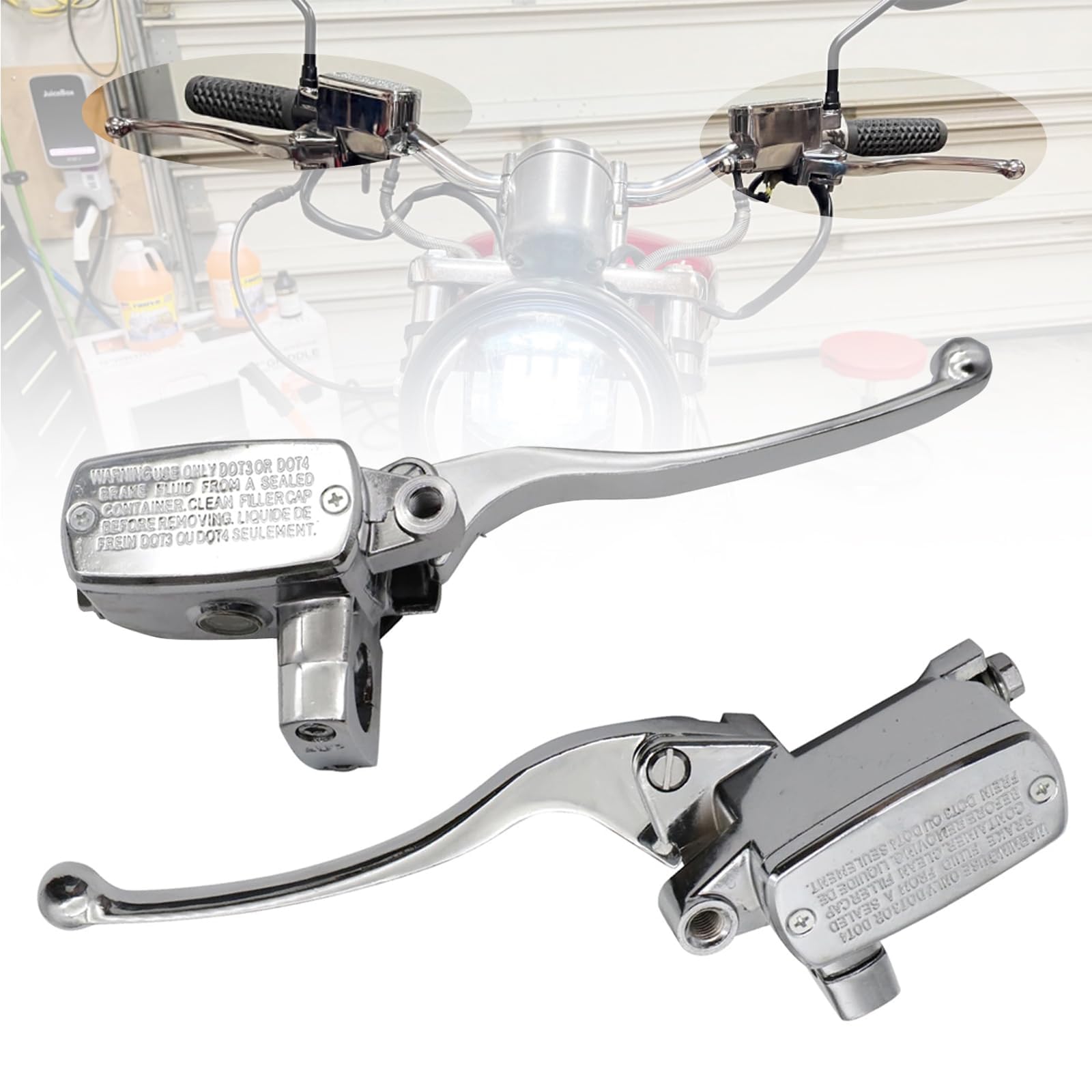 Amazon.com: SecosAutoparts Brake Master Cylinder Clutch Lever Set