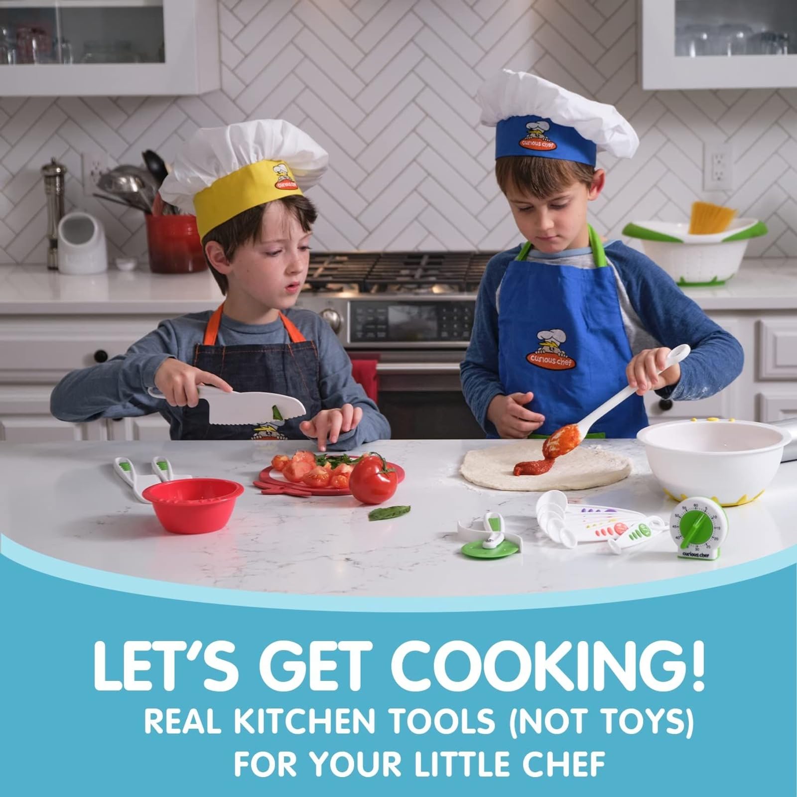 Curious Chef 11 pièces garçons Chef kit