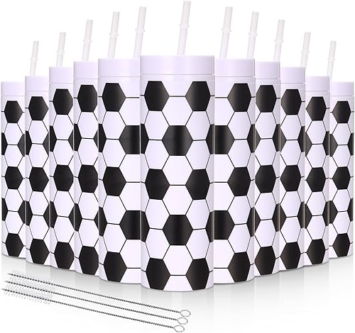 Meanplan 10 vasos delgados inspiradores con texto en inglés Always Remember You Are Braver Than You Believe, regalos inspiradores para profesores,