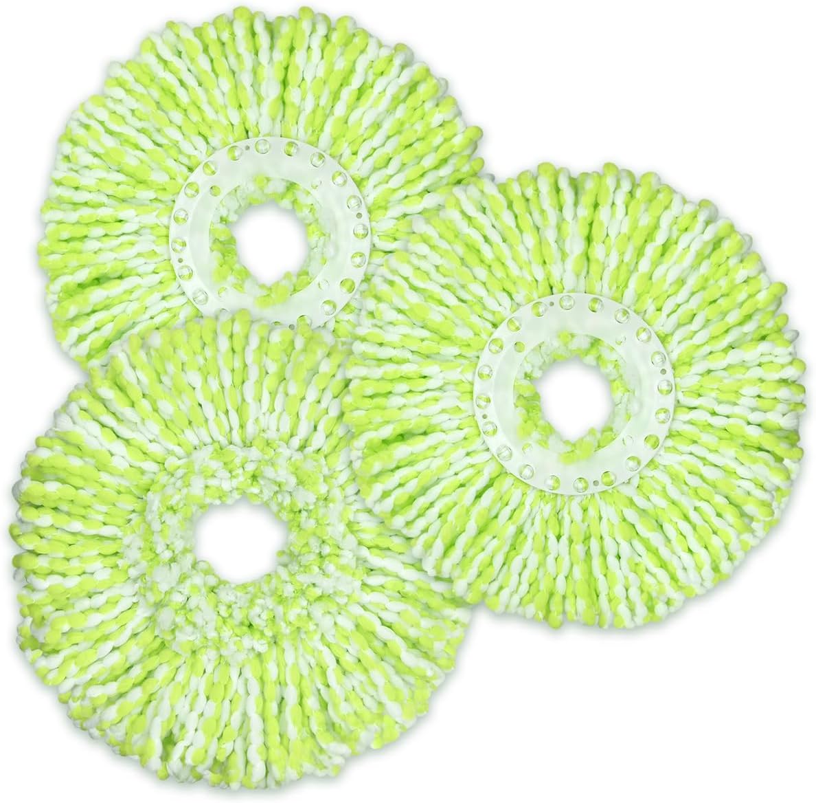 3 Pack Mop Head Replacement Compatible with Libman All-in-One Spin Mop, Microfiber Spin Mop Replacement Head, Easy to Replace, Machine Washable
