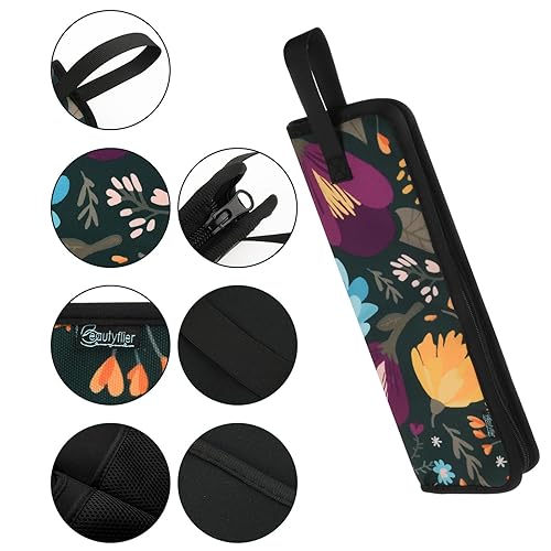Miniatura 5 de Beautyflier Bolsa universal de alta calidad para plancha plana, bolsa de viaje de lona resistente al calor para alisadores de cabello, ideal
