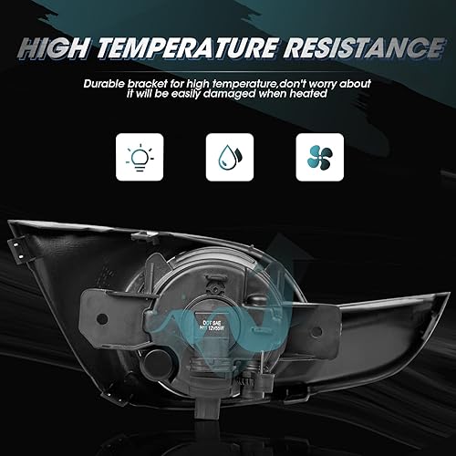 Miniatura 7 de Luces antiniebla de conducción para Nissan Altima Sedan 2013 2014 2015 Reemplazo de luz antiniebla con bombillas halógenas H11, interruptor y kit de