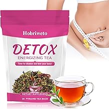 Detox Slimming Tea - 28 Tea Bags Weight Loss Herbal Tea Natural Herbal Blend with Green Tea, Dandelion, Rose & Peach, Natural & Effective Ideal for Menopause & Bloating