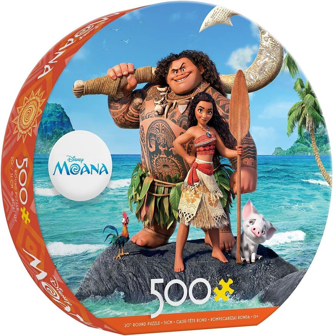 Ceaco - Disney Round - Moana Round - 500 Piece Jigsaw Puzzle