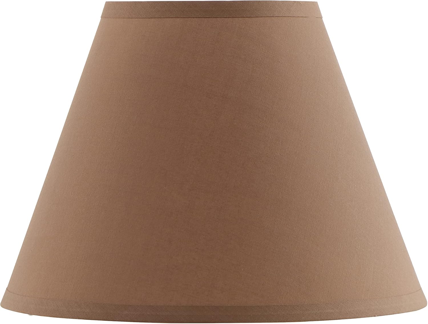 Aspen Creative 32069 Transitional Empire Shape Spider Construction Lamp Shade in Sienna Brown, 6" Top x 12" Bottom x 9" Slant Height