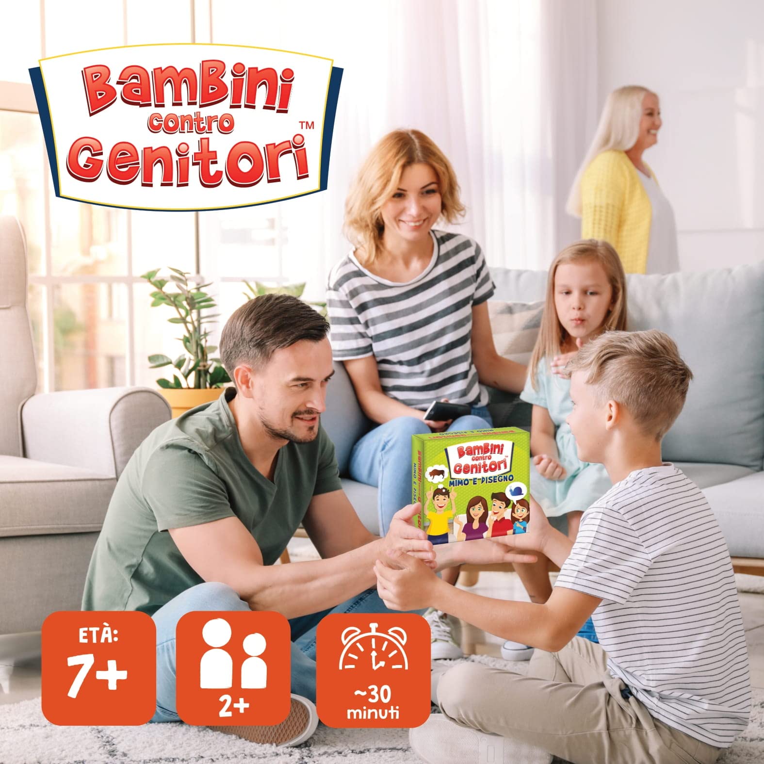 Giochi di società Bambini contro Genitori MIMO E DISEGNARE Gioco da Tavolo Gioco per Famiglie Giochi per Bambini | dai 6 Anni