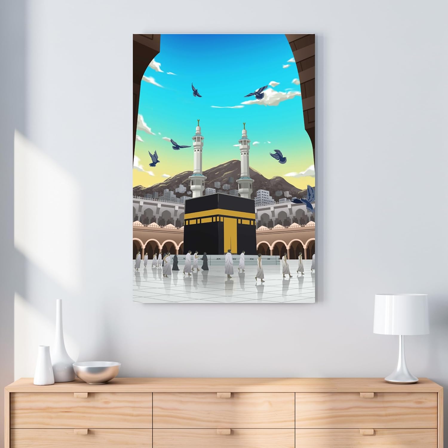 UMRASTORE Ka'abah (Masjid Al-Haram) Paint by Numbers Kit | Islamic Paint by Numbers | Islamic Painting | Islamic DIY Art |