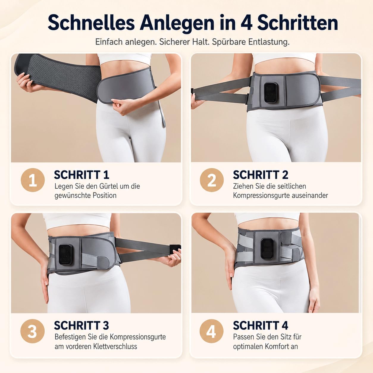 170CM Wärmegürtel Rücken Heizkissen Kabellos Massagegerät, 5000mAh Heizkissen mit Abschaltautomatik, Wärmekissen für Rücken mit 5 Massagemodi 3 Wärmestufen, Geschenke für Männer Frauen