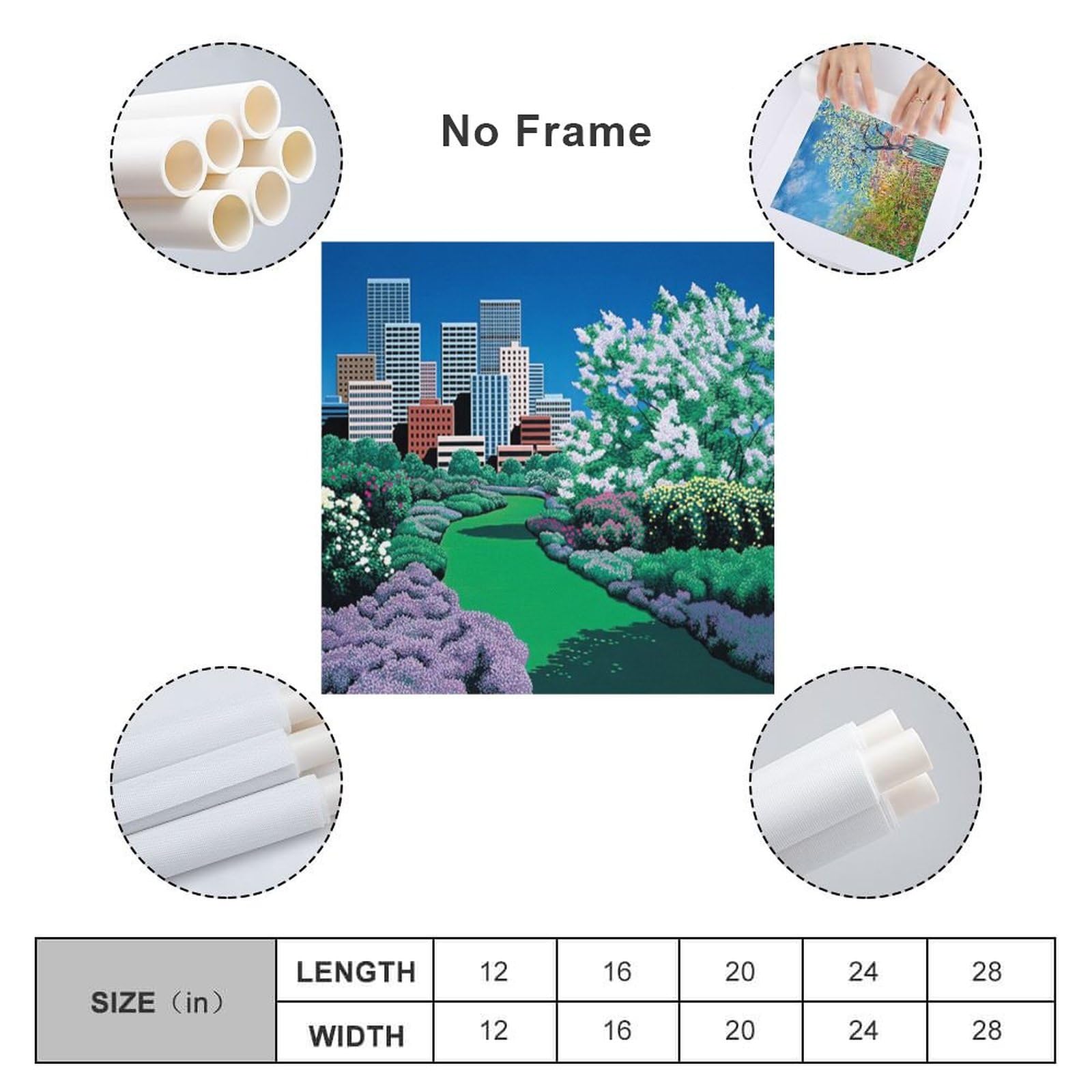 Amazon.co.jp: イラストレーター 永井博 アートポスター 80年代シティ