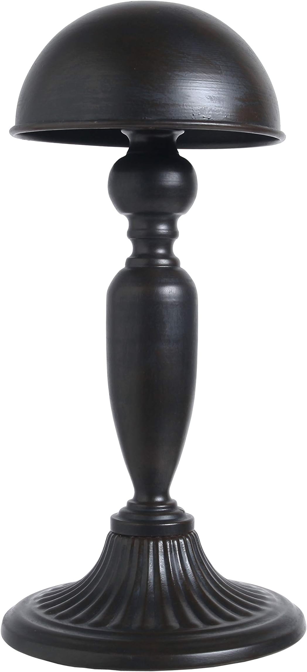 MyGift Dome Shape Metal Hat Stand Antique Style Tabletop Cap and Wig Display Rack