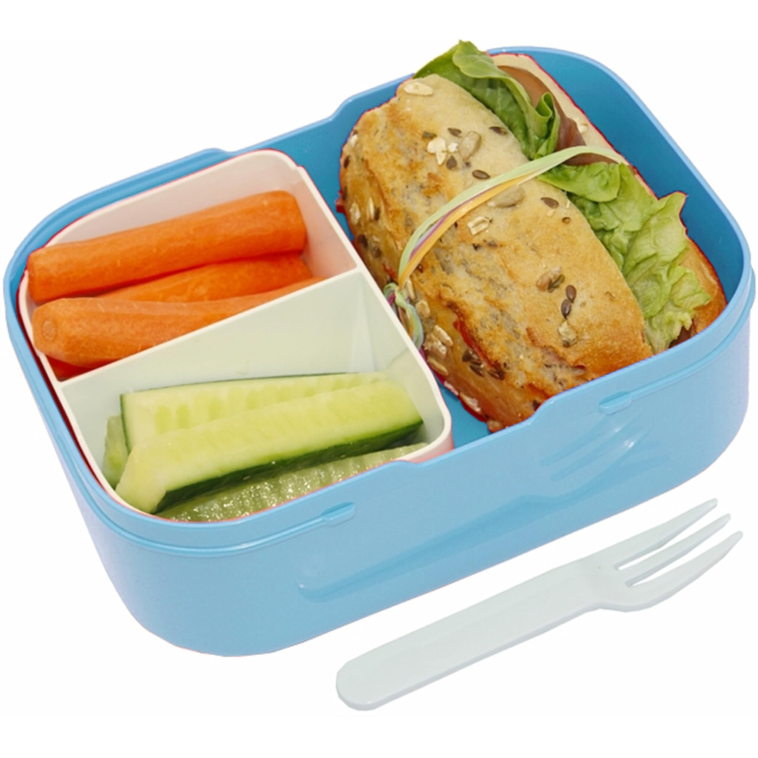 4ou Design Mepal Set Brotdose & Trinkflasche personalisiert mit Namen – Silhouette Delfin blau – Auslaufsicher, Bento Einsatz rausnehmbar, inkl. Snackgabel – BPA frei – Geschenk für Kinder (Cool Blue)