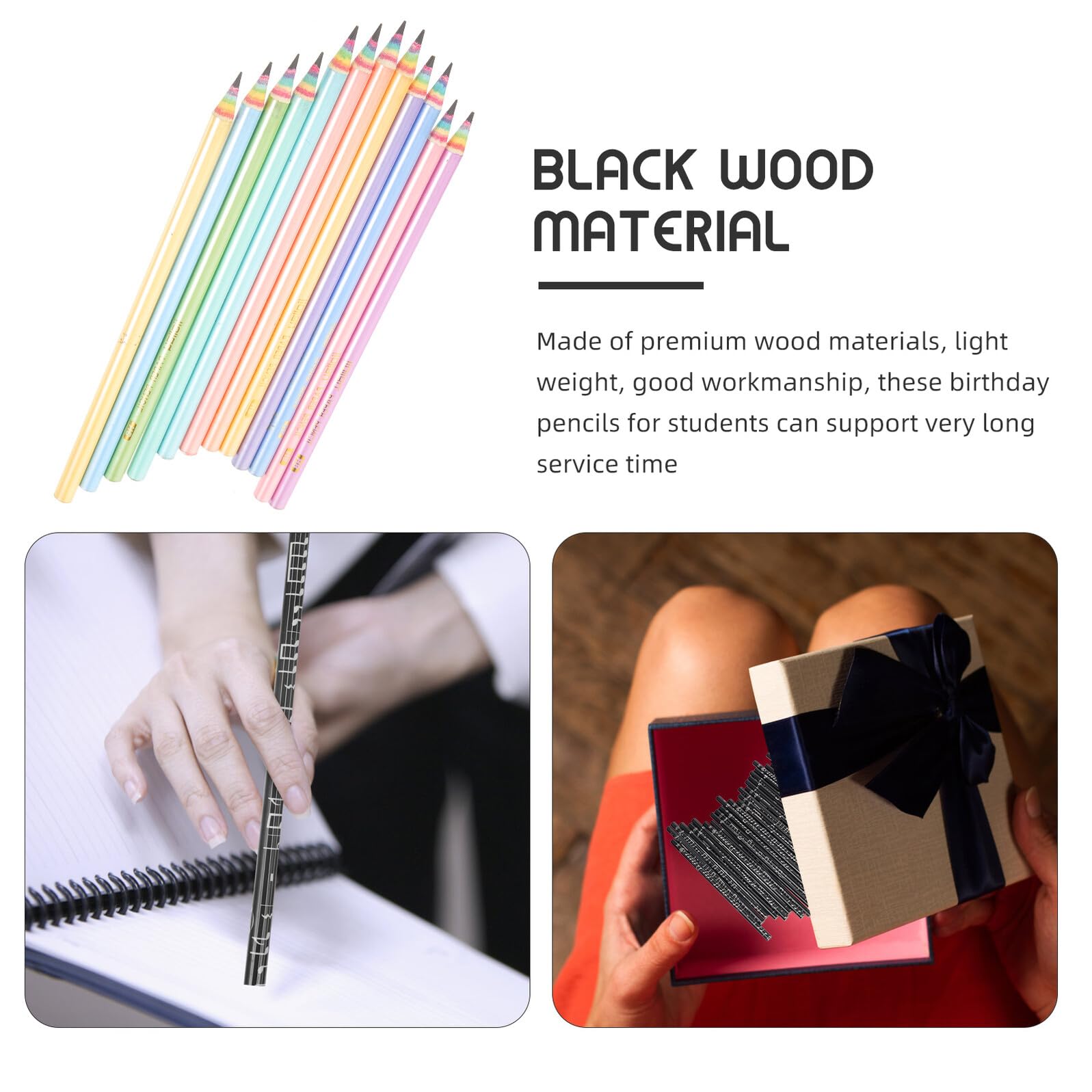 DOITOOL 108 Pezzi Matite in per Note Musicali Design Ergonomico per Scrittura Regalo per Scuola e Festa Matite Divertenti per Studenti