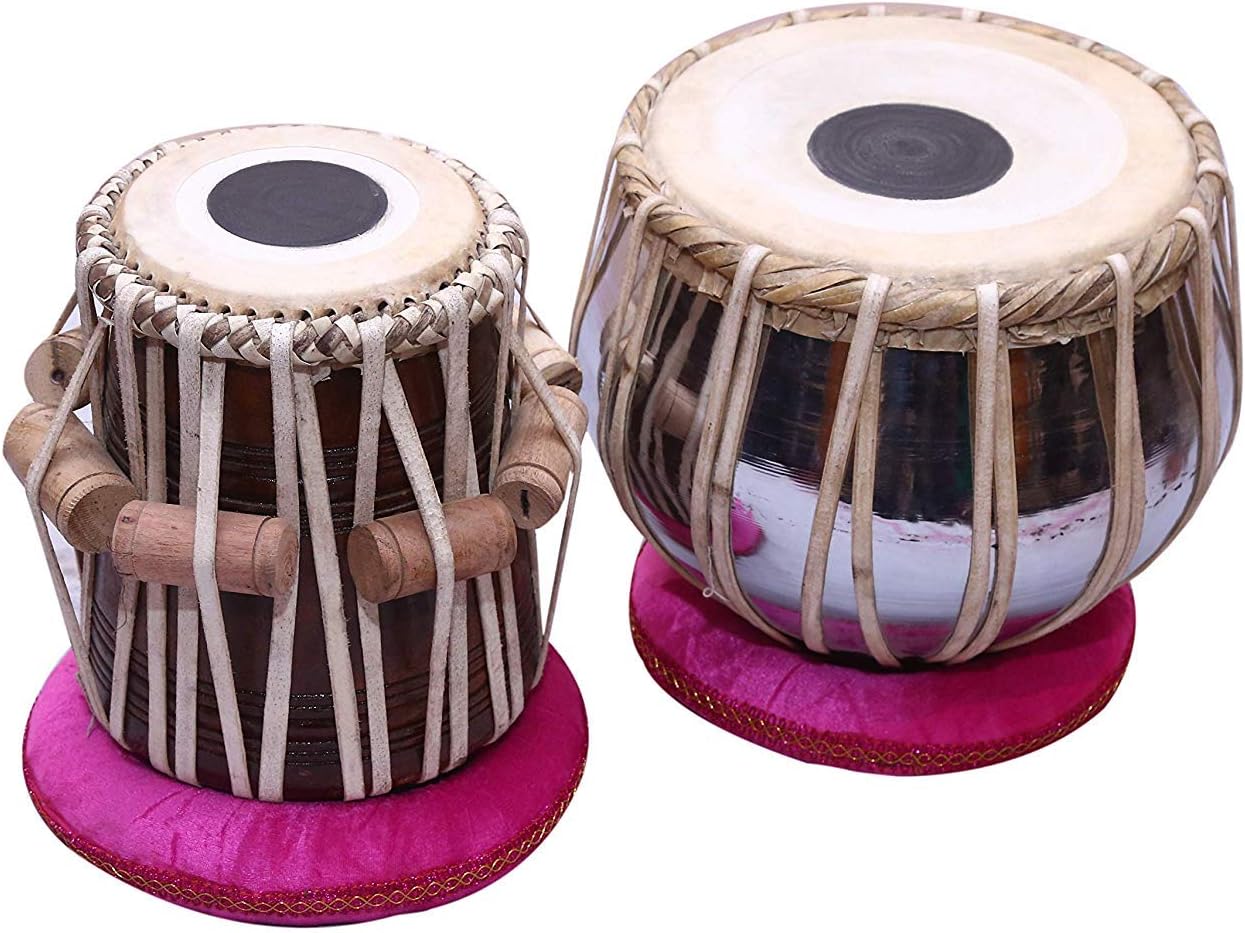 Chopra Steel Bayan Hand Crafted Student Tabla Drum Set with