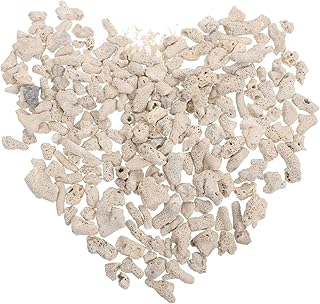 BCOATH 2 pacotes de grânulos aquário para bonsai répteis mídia filtragem de peixes decorações rochas materiais de filtro de rocha natural decorações pedras tanque casa lago layout vaso de solo