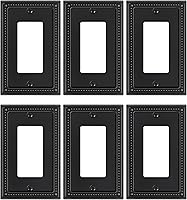 Vista 150 de Paquete de 2 cubiertas de placa de interruptor de luz de doble palanca, cubiertas decorativas de placa de doble interruptor Pearls, placa de pared