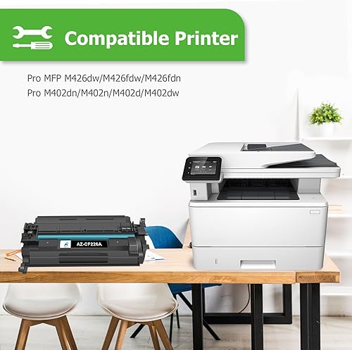 Miniatura 2 de Aztech 26A CF226A - Cartucho de tóner compatible con HP 26A CF226A 26X CF226X Pro M402dn M402n M402dw Pro MFP M426fdw M426fdn M426dw Series Tinta de