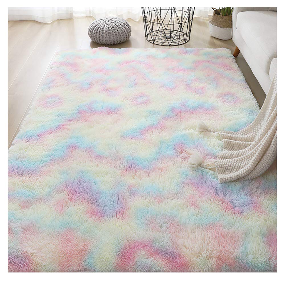 Tapis antidérapant à poils longs doux pour éviter les glissades