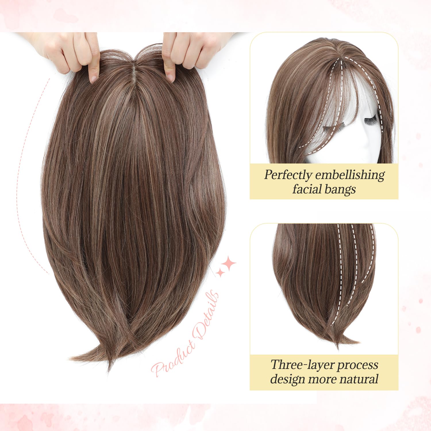 Amazon.com : Ms Taj 12 Inch Hair Topper for Women with  display picture 1