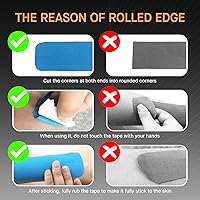 Vista 9 de OK TAPE Cinta de kinesiología de algodón original regular (paquete de 2), cinta atlética terapéutica elástica resistente al agua, sin látex