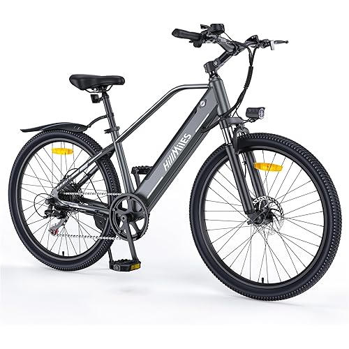 Electric Dirt Bike, MileTrail1 26" E-Bike for Adults with Torque Sensor & Hydraulic Brakes, 100KM Range, 36V 13AH Removable Battery, 20MPH Speed for Commuting & Off-Road