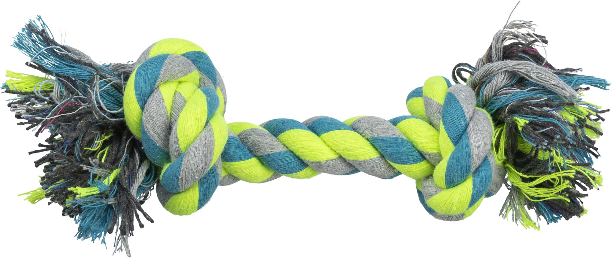 Trixie 32652 Denta Fun, corda da gioco in puro cotone, 28 cm, Colori assortiti, 1 pezzo