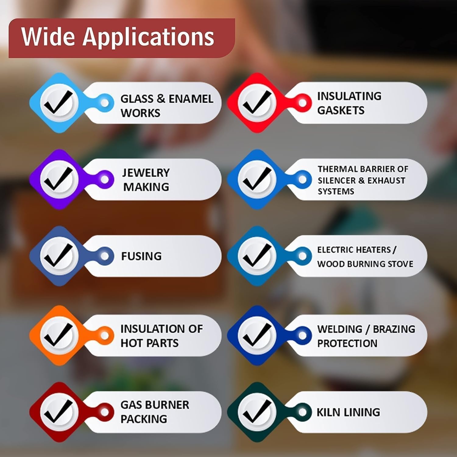 High-Temperature Ceramic Fiber Barrier Insulation Shield - 50x100 cm, 2300℉ Heat Resistant Aluminum Foil Mat(Thick: 4mm)