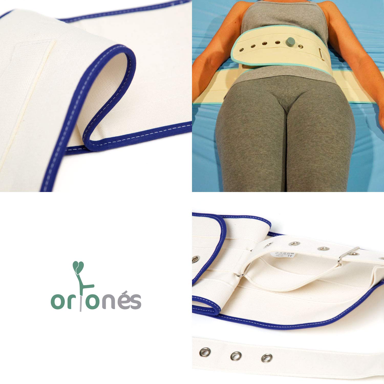 Cinturón de Sujeción Abdominal para Cama con Cierre Magnético - Prevención de Caídas en Pacientes - Talla Única - Ajustable y Seguro