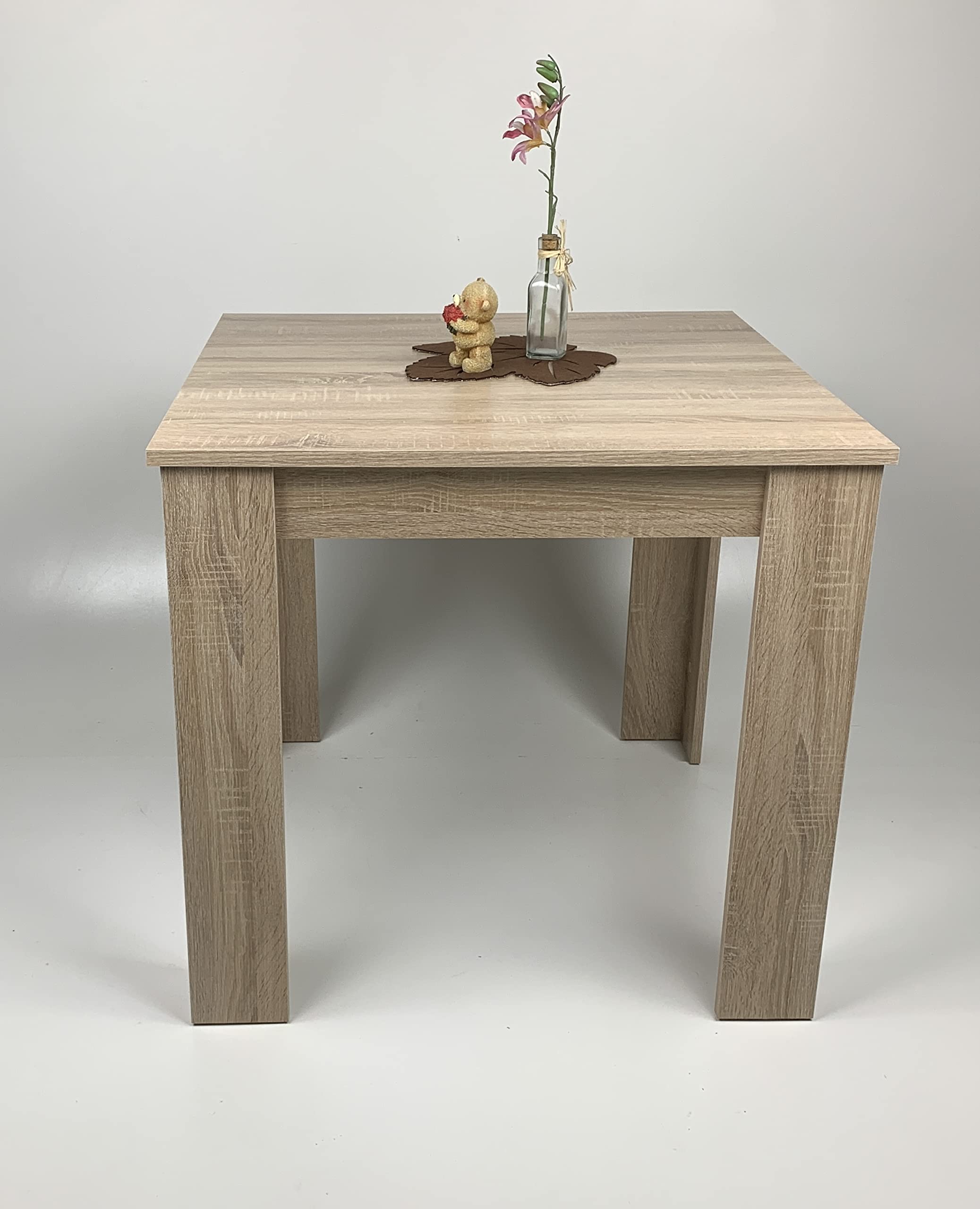 Esstisch Dani Sonoma Eiche hell Sägerau 80x80