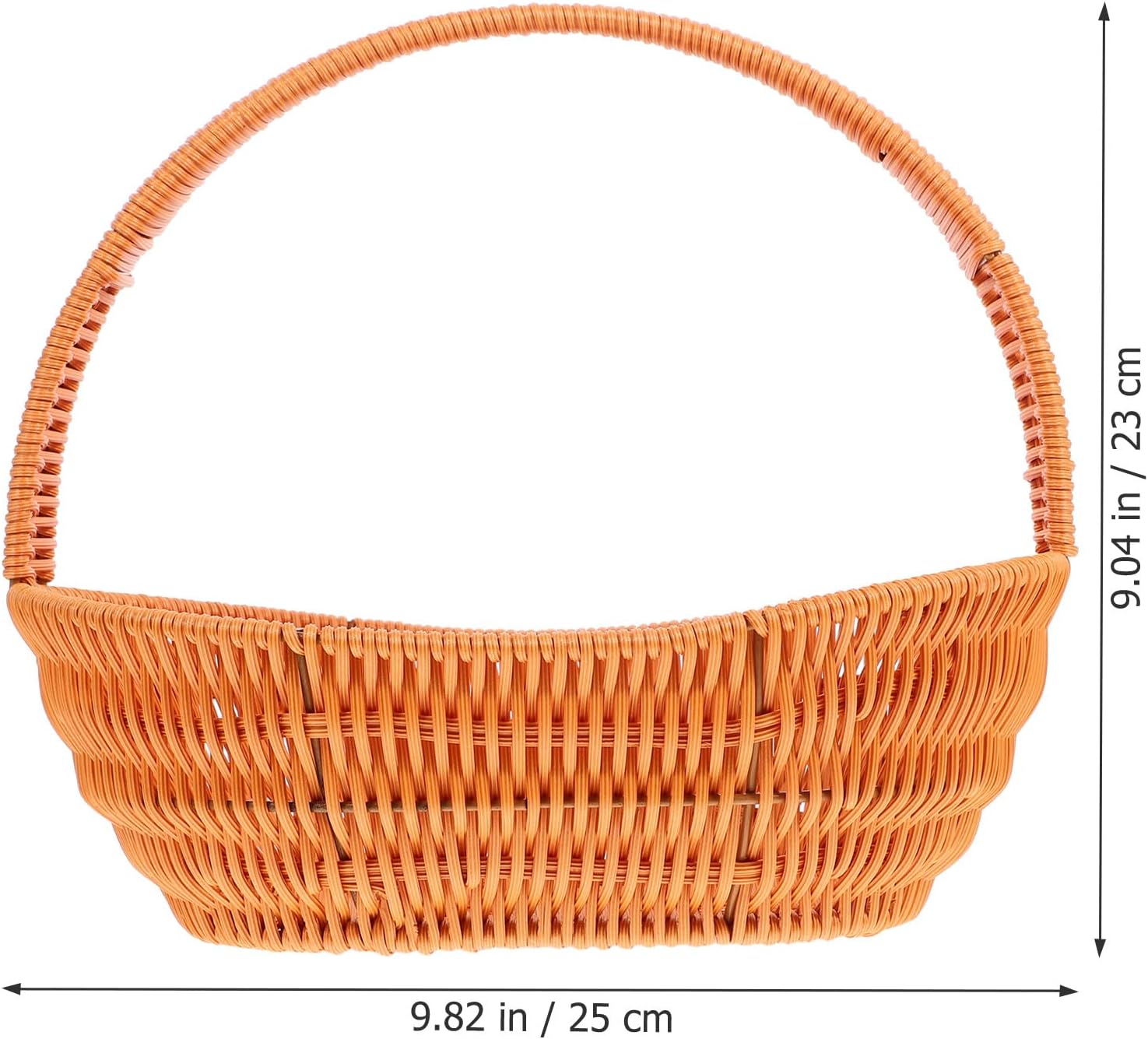 NUOBESTY Boat Shaped Woven Basket with Handle for Picnic image 2