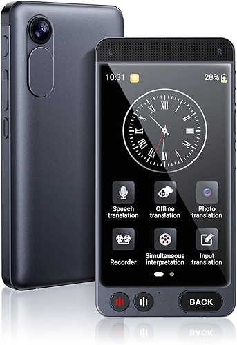 Dispositivo tradutor de idiomas offline, tradutor instantâneo D21, sem necessidade de WiFi, tradução de voz bidirecional em tempo real, 142 idiomas, tradução de voz em tempo real, gravação e foto para