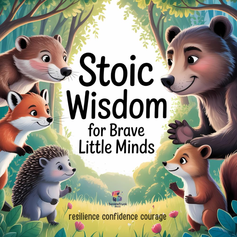 Stoic Wisdom for Brave Little Minds: A Charming Collection of Animal Stories on Building Resilience, Confidence, and Courage, and Teaching Kids How to Handle Big Feelings (Ages 4-8)