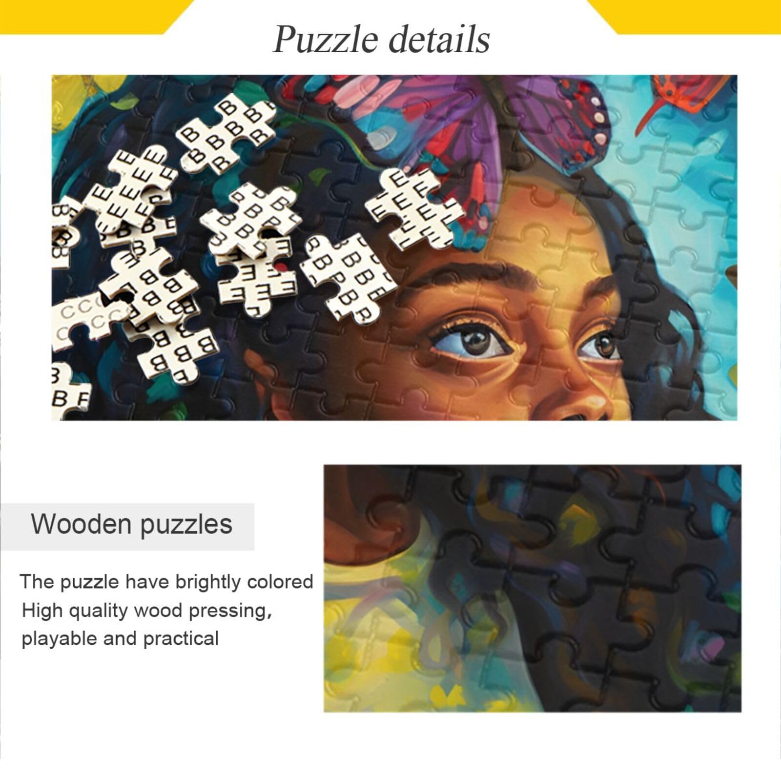 XYMZR 500 Piece Jigsaw Puzzle - Abstract American African Art Puzzle For Adults | Educational Family Game With Storage Bag - View #2