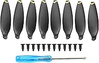 Vista 1 de Juego de hélice de mini dron, hélice de dron de bajo ruido, prueba de equilibrio dinámico, accesorios de repuesto de cuchillas de hélice para X8