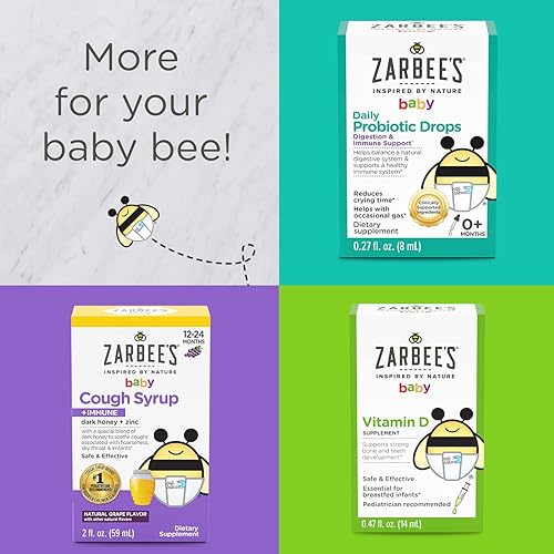 Miniatura 9 de Zarbee's Aceite de masaje para bebés, calmante y calmante con lavanda y manzanilla para ayudar a dormir, botella de 4 onzas