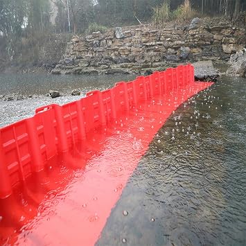 Flood Prevention Barriers, 2/4/6/8/10-Pcs L-Shaped Plastic Removable Flood Panels Mobile Flood Protection Panels, 27x26x20in Thickened ABS Removable Flood Coverls Underground4-Pcs