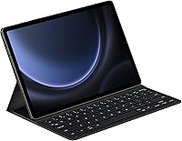 Vista 7 de Samsung Funda para teclado para Galaxy Tab S9 FE+, funda protectora para tablet, experiencia similar a una PC, parte trasera magnética, posiciones