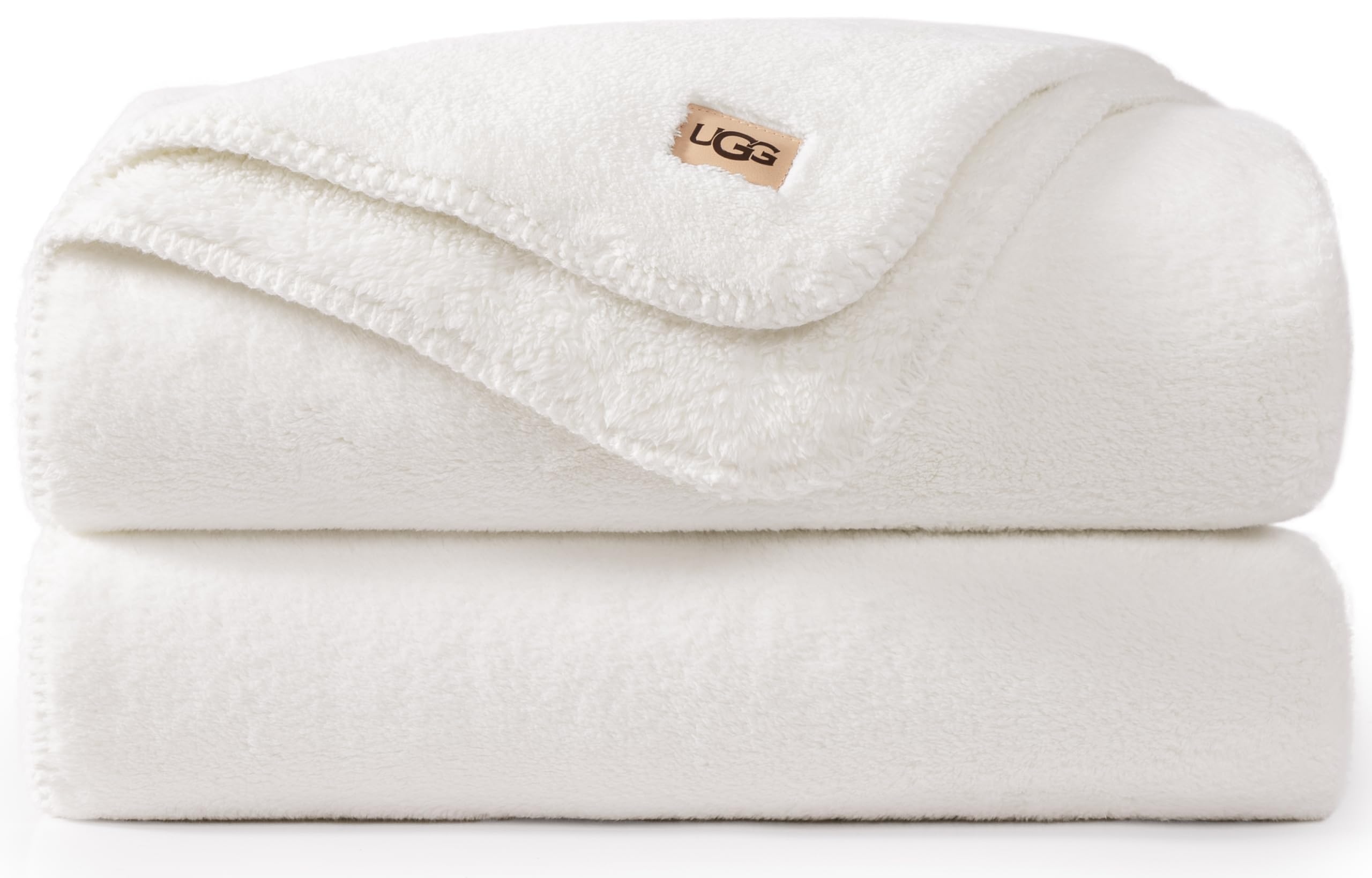 UGG - Whitecap – Plush Throw Blanket for Couch or Bed – Comfortable, Cozy Home Décor – Soft and Luxurious Blanket for Living Room or Bedroom - 50” x 70” – Coffee