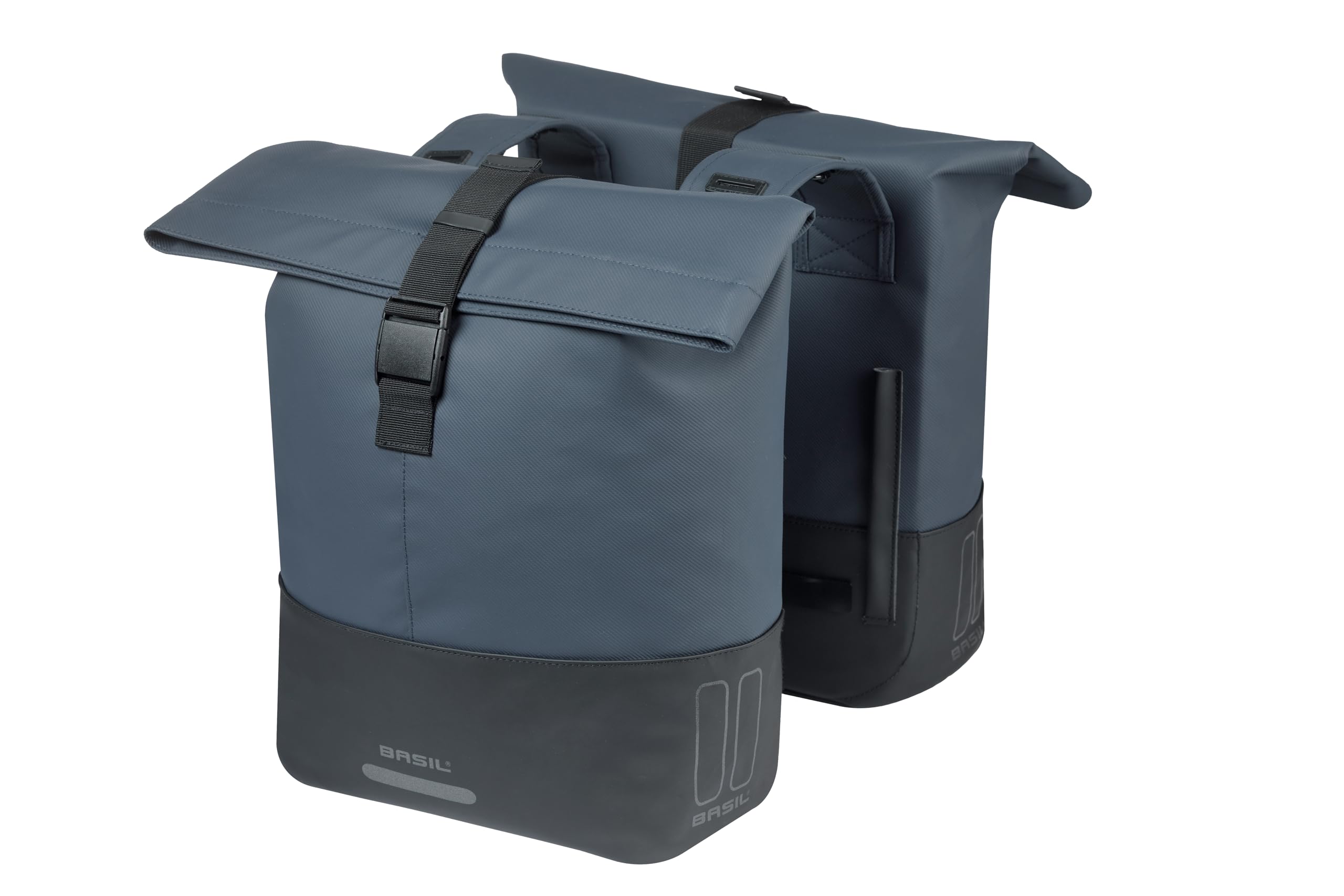 Basil Doppelpacktasche Cove 28–32L, 14 x 29 x 36 cm, blau/schwarz