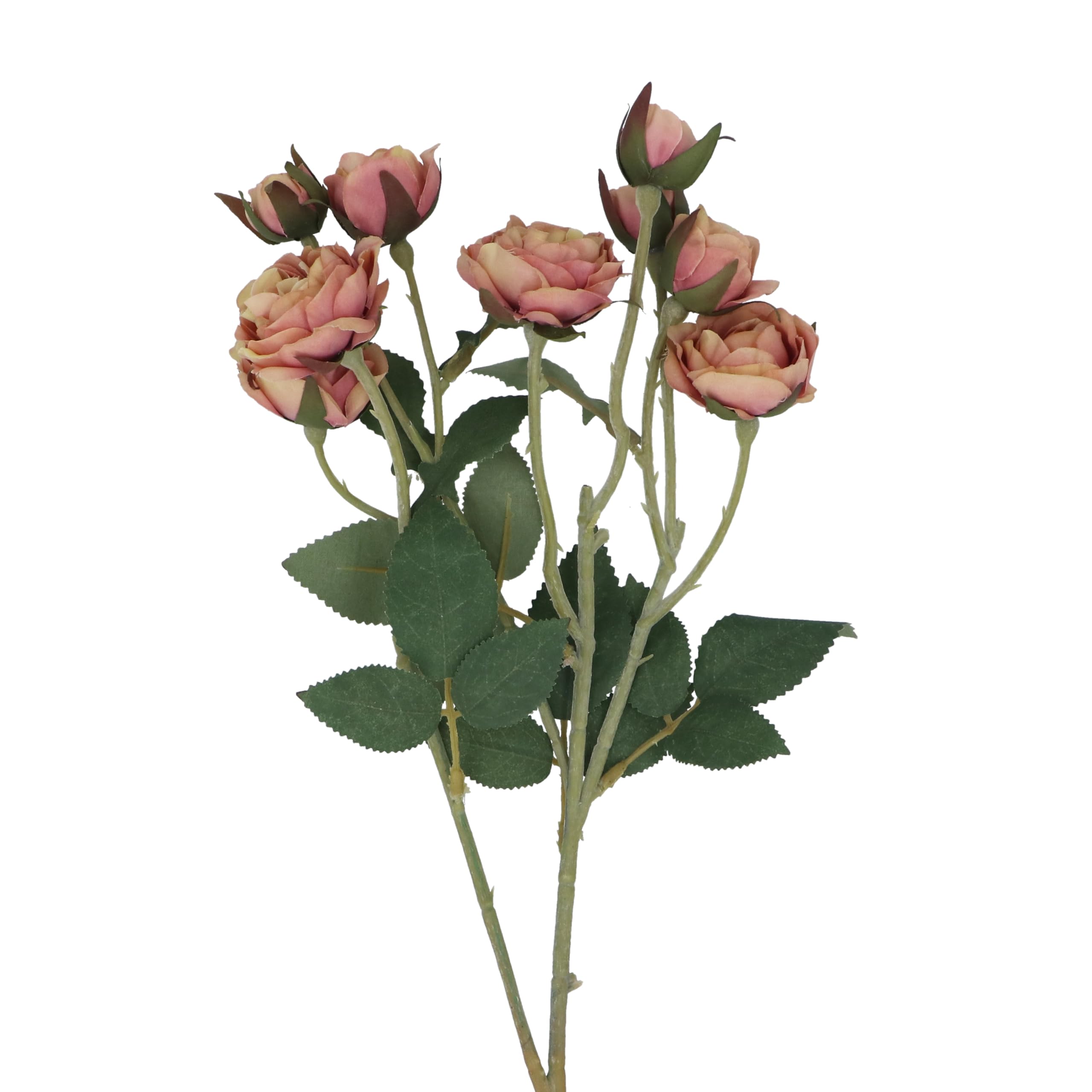 Gisela Graham Antique Pink Artificial Rosebud Stem, 54Cm, Polyester
