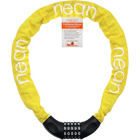 Fahrradschloss Zahlencode 120cm - 5-stelliges Kettenschloss Mit Halterung