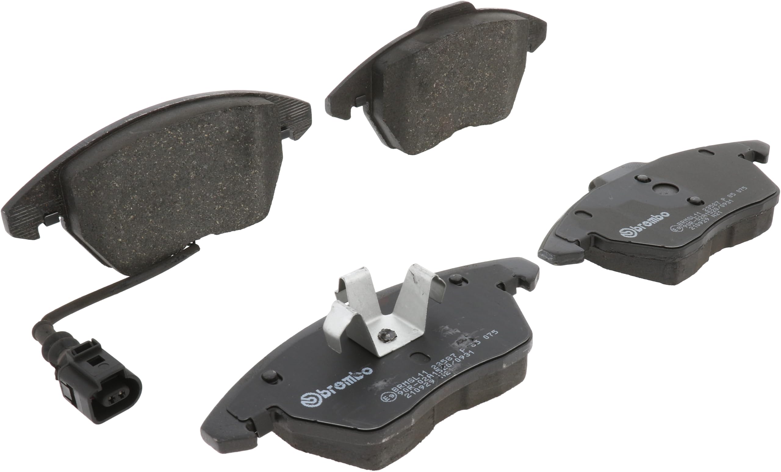 P 85 075 Brake Pads, Black