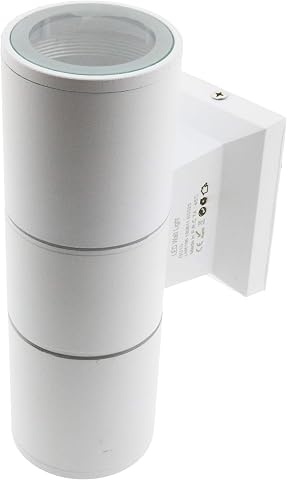 VoltShine Applique da parete White Tube IP54, ideale per esterni. Il suo design moderno offre un'illuminazione...