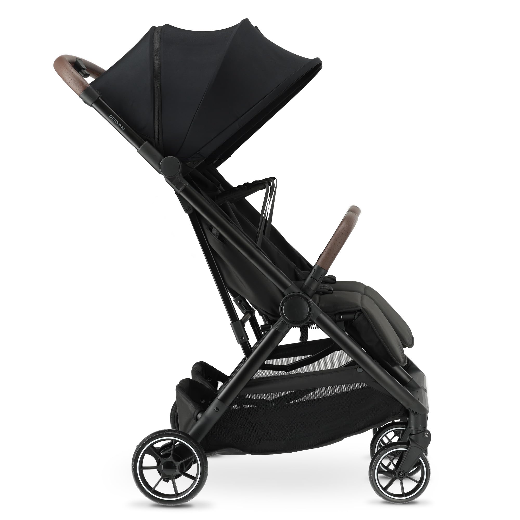 Deryan Rolo X2 XL Passeggino 2 in 1 – Passeggino piccolo pieghevole – Dalla nascita fino a 4 anni – Carrozzina per neonati con seduta porta fino a 22 kg – Passeggino pieghevole – Compatto e pieghevole