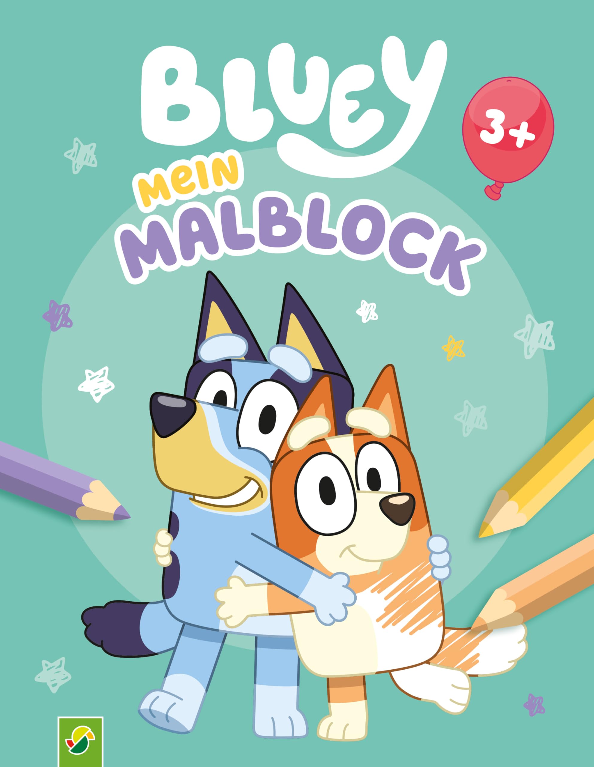 Bluey Mein Malblock für Kinder ab 3 Jahren: Lustiges Malbuch für kleine Fans von Bluey und Bingo I Ausmalblock