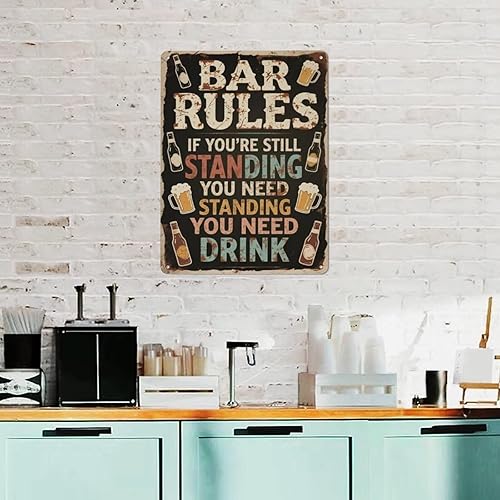 Miniatura 6 de Metal Sign No Camera No Video No Cell Phone Tin Sign Retro Wall Decor For Home Coffee Bar Funny Aluminum Sign 16x12 inch