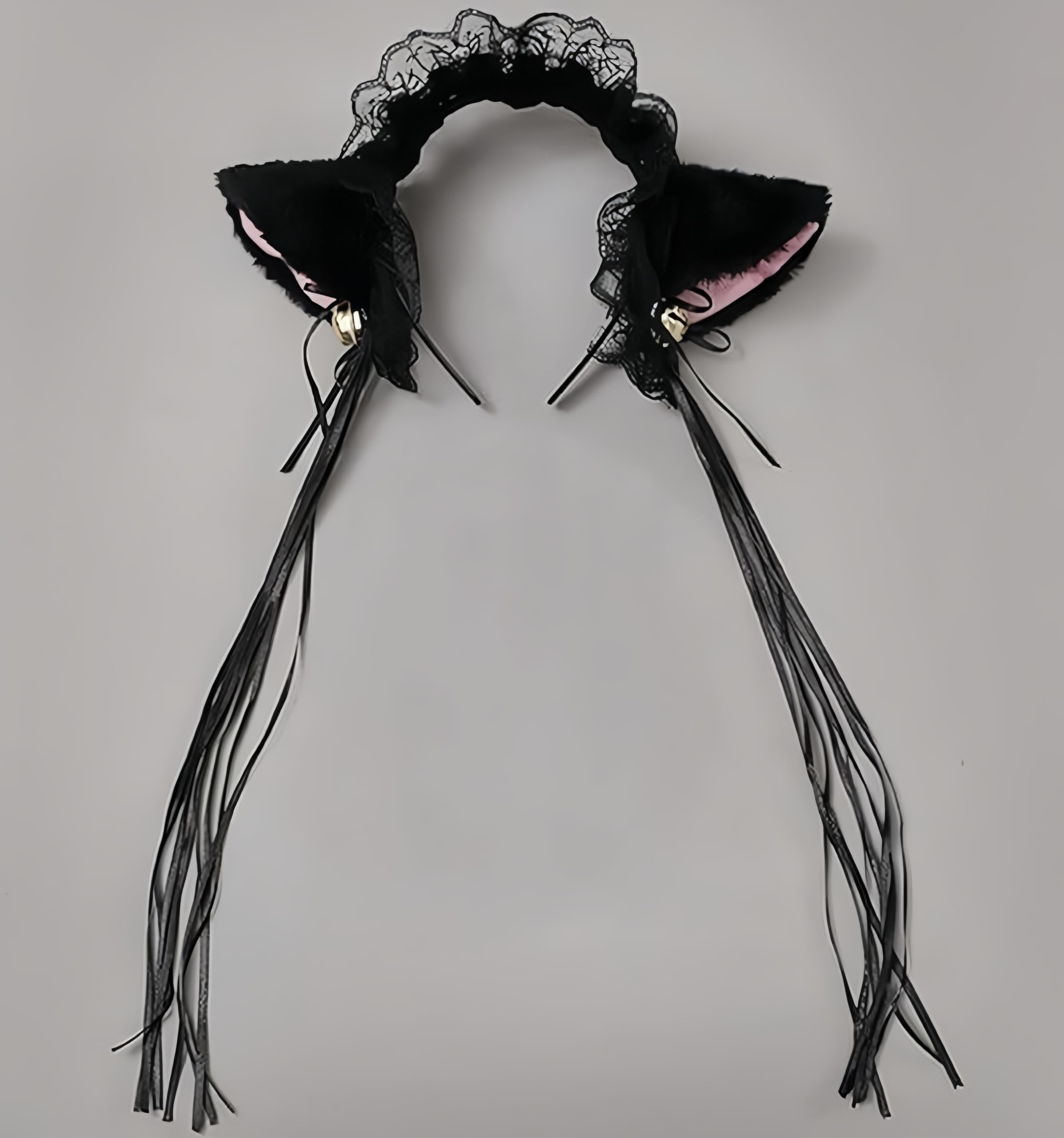 Kuroobaa Cat Ear Headband, Lolita Style, Frilled Headband 