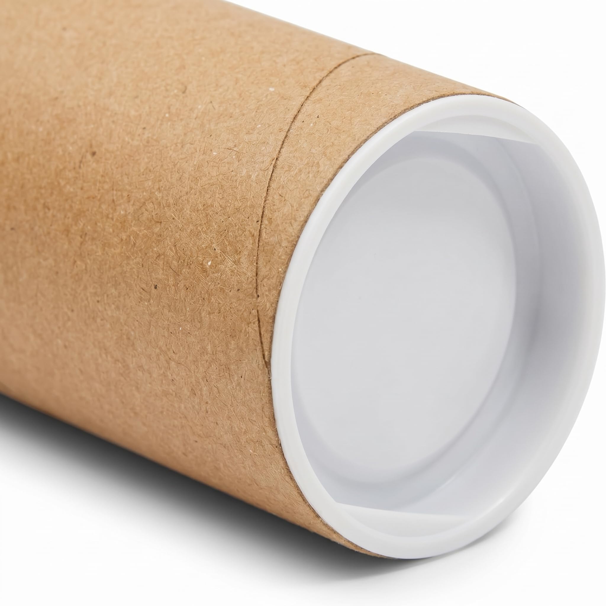 Paquete de 12 tubos de correo con tapas, los tubos de papel kraft de 2 x 15 pulgadas son esenciales para enviar documentos de forma segura, carteles, obras de arte y otros artículos delicados.